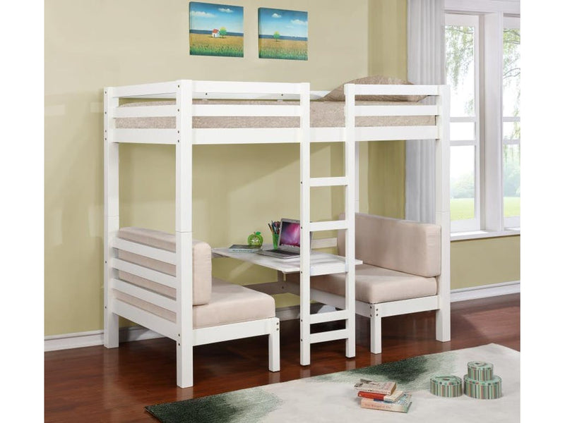 Twin Loft Bed w/Table or Seats