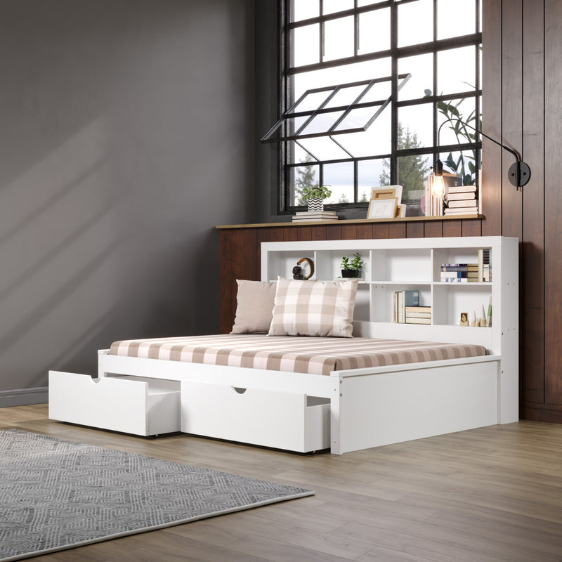 SPECIAL - Full Side Bookcase Daybed w/Under Drawers