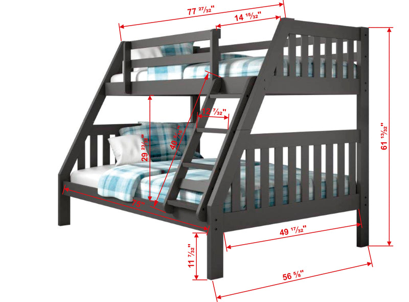 SPECIAL - Twin/Full Bunk Bed