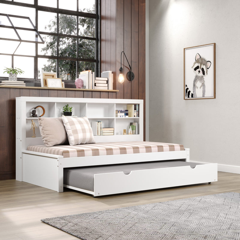 SPECIAL - Twin Side Bookcase Daybed w/Trundle