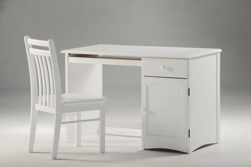 Desk with Chair in White