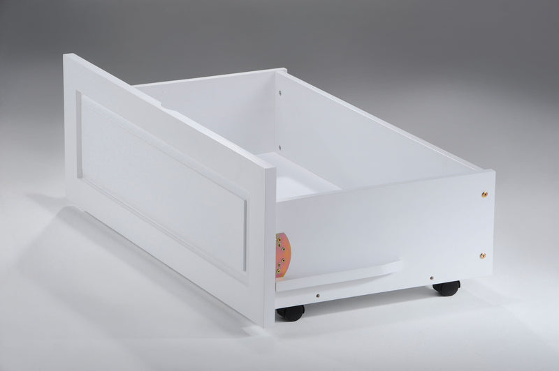 Optional Under Storage Unit for Platform Bed in White