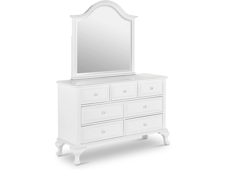7 Drawer White Dresser & Mirror