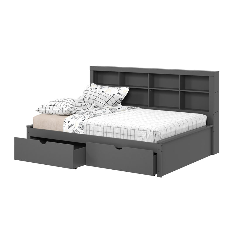 SPECIAL - Full Side Bookcase Daybed w/Under Drawers