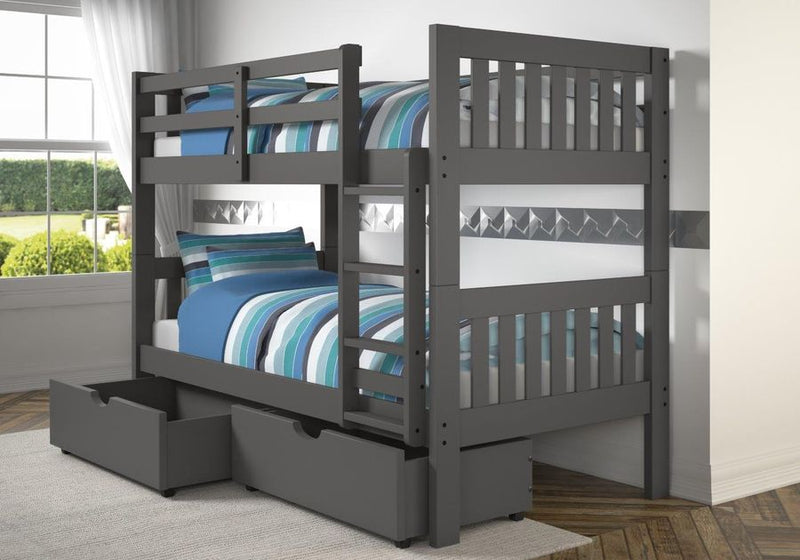 SPECIAL - Twin/Twin Bunk Bed w/Under Drawers