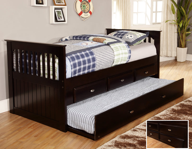 DS Twin Captain's or Captain's/Trundle Bed