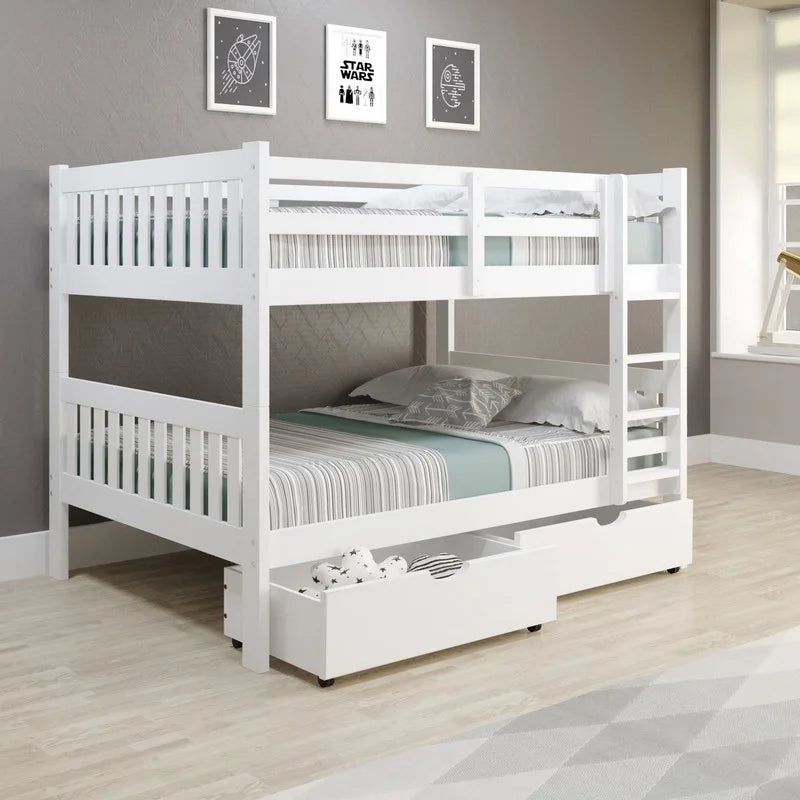 SPECIAL - Full/Full Bunk Bed w/Under Drawers