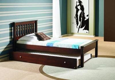 Twin or Full Size Platform Bed with Trundle