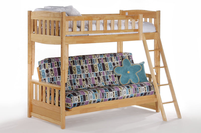 Futon Bunk Bed in Natural